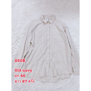 Old navy เสื้อเชิ้ต เนื้อผ้าที่แบบฝ้ายนุ่มๆ เรียกไม่ถูกค่ะ