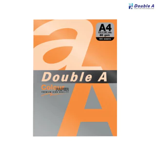 Double A กระดาษสี กระดาษถ่ายเอกสาร A4 หนา 80 แกรม แพ็ค 25 แผ่น (โทนสีเข้ม) [S24]