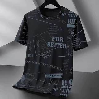 AVONE **พร้อมส่งจากไทย** เสื้อยืดคอกลมผู้ชาย แฟชั่นสไตล์เกาหลี 0082