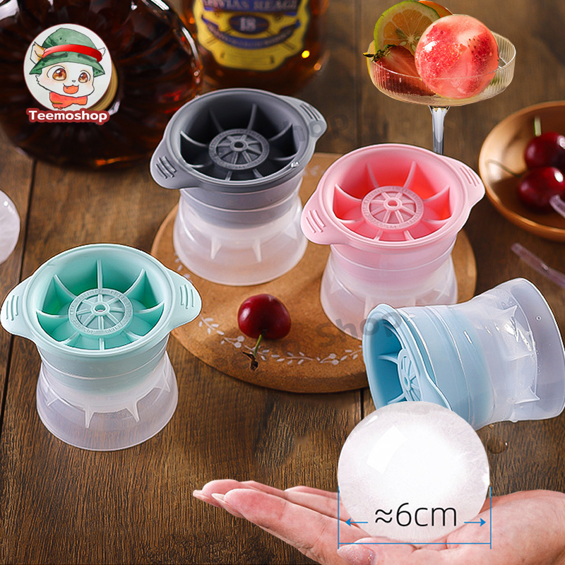 พิมพ์น้ำแข็ง แม่พิมพ์กลม 6cm แม่พิมพ์ทำน้ำแข็ง แม่พิมพ์ซิลิโคน Ice Ball maker ที่ทำน้ำแข็งก้อนกลม