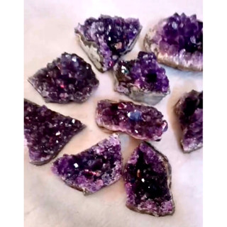 Amethyst Cluster 30-160g หินผลึกอเมทิตส์สีเข้ม หินสวยงาม ประดับบ้าน หินธรรมชาติดิบ 100%✨แม่ให้เลือกสินค้าด้วยค่ะ✨