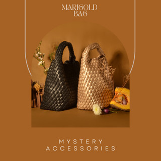 [โค้ด F5CB7 ลดเพิ่ม 130.-] B362-B363: Marigold Bag | Mystery Accessories กระเป๋า กระเป๋าถือ กระเป๋าสีดำ กระเป๋าสีทอง