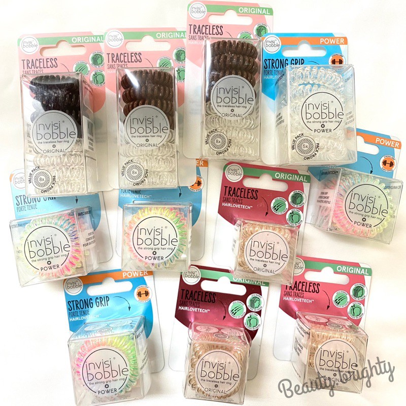 ถูกสุด ยางรัดผม Invisibobble ของแท้ 100% แยกเส้นขาย ราคาน่ารัก คละสีได้
