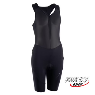 กางเกงปั่นจักรยานแบบเอี๊ยมขาสั้นมีซิปสำหรับผู้หญิง Womens Quick-Zip Sport Cycling Bib Shorts