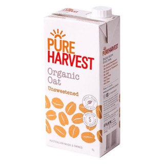 นมข้าวโอ๊ตออร์แกนิค 1ลิตร นำเข้าจากออสเตรเลีย🇦🇺 pure harvest oat