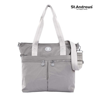 St.Andrews กระเป๋าสะพายทรง Tote มีสายสะาพยยาว รุ่น SSH0018 - สีเทา