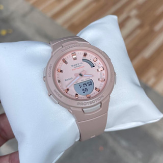 [Bluetooth®]🎁CASIO BABY-G BSA-B100CS-4A ของแท้ 100% พร้อมส่ง ประกัน 1 ปี