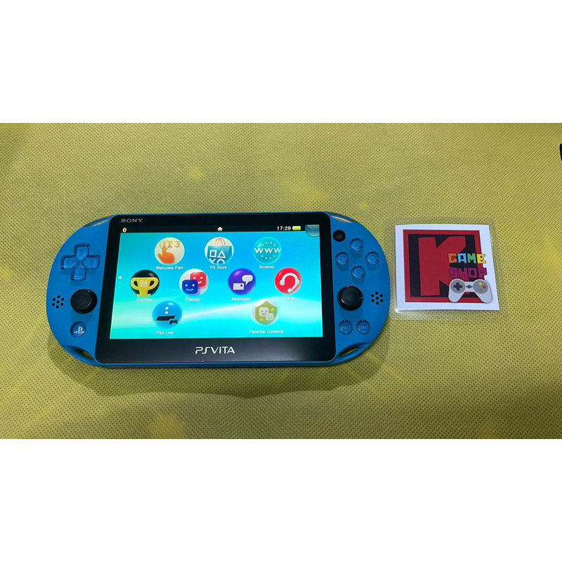 Psvita 2000 Wifi Aqua Blue สีฟ้า มือสอง(USED) เครื่องเล่นเกมส์พกพา