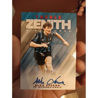 2018-19 Panini Treble Soccer Zenith Signatures Aldo Serena Autograph /99