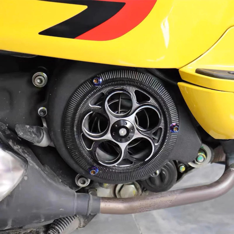 ฝาครอบพัดลมระบายความร้อน Vespa Sprint / Primavera 150 CNC thumbnail 4