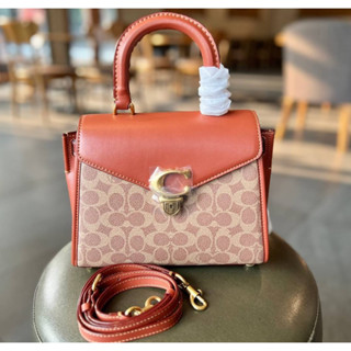 COACH SAMMY TOP HANDLE IN SIGNATURE  ((CH724)