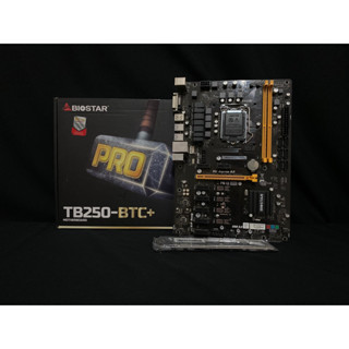 เมนบอร์ด : MAINBOARD BIOSTAR TB250 BTC+ VER 6.0 ( มีเพทหลัง ) SOCKET 1151 มีประกันร้านให้ 14 วัน