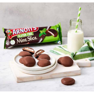 Arnott’s คุกกี้ไส้ครีมมิ้นเคลือบช็อกโกแลต นำเข้าจากออสเตรเลีย🇦🇺 200กรัมArnott’s mint slice