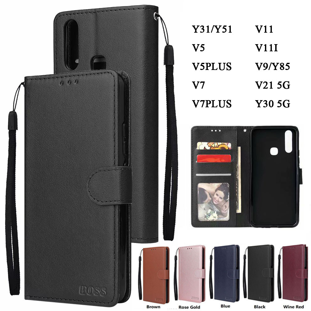 เคสฝาพับ ล็อคได้ สำหรับ VIVO Y21D/Y31(2025) Y04S V60 V50lite Y200 Y100 Y19S Y03 Y31/Y51/V5/V5plus/Y85/V21 Y30 Y76 BOSS