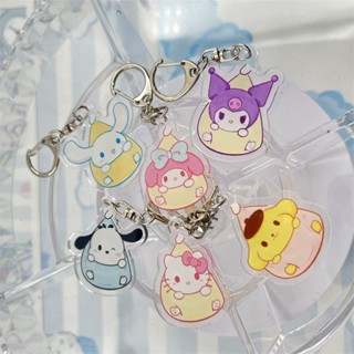 Sanrio Keychain - พวงกุญแจ คิตตี้ มายเมโลดี้ ชินนาม่อน คุโรมิ ปอมปอมปุริน โปเชโกะ #3