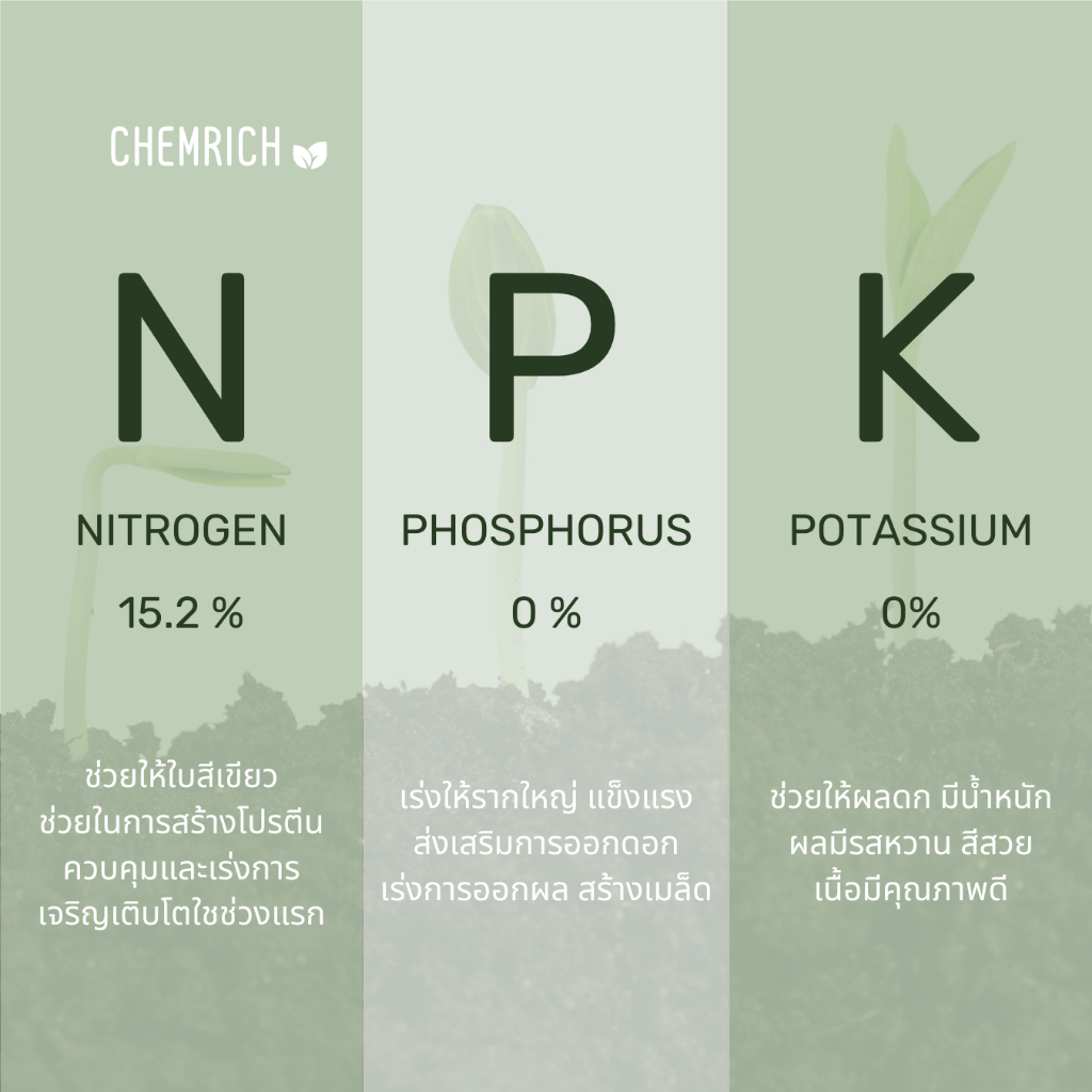 5KG แคลเซียมไนเตรท 15-0-0 + 27.5CaO ปุ๋ยแคลเซียมไนเตรท (แคลเซียมไนเตรต) / Calcium nitrate - Chemrich - รูปที่ 5