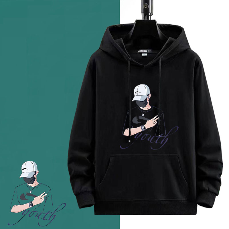 เสื้อแขนยาว BK521-LONG เสื้อฮุ้ตแฟชั่น สกรีนลาย แฟชั่นแขนยาวใส่ได้ทั้งหญิงและชาย