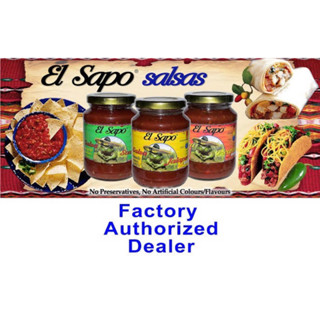 El sapo Salsa sauce jalapeno ซอสซัลซ่าพริกจาลาปิโน่ และ รสเผ็ด350กรัม