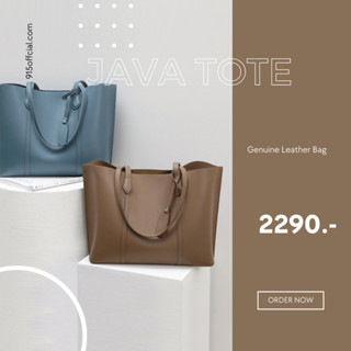 Quarter Nine กระเป๋าหนังแท้ รุ่น Java Tote