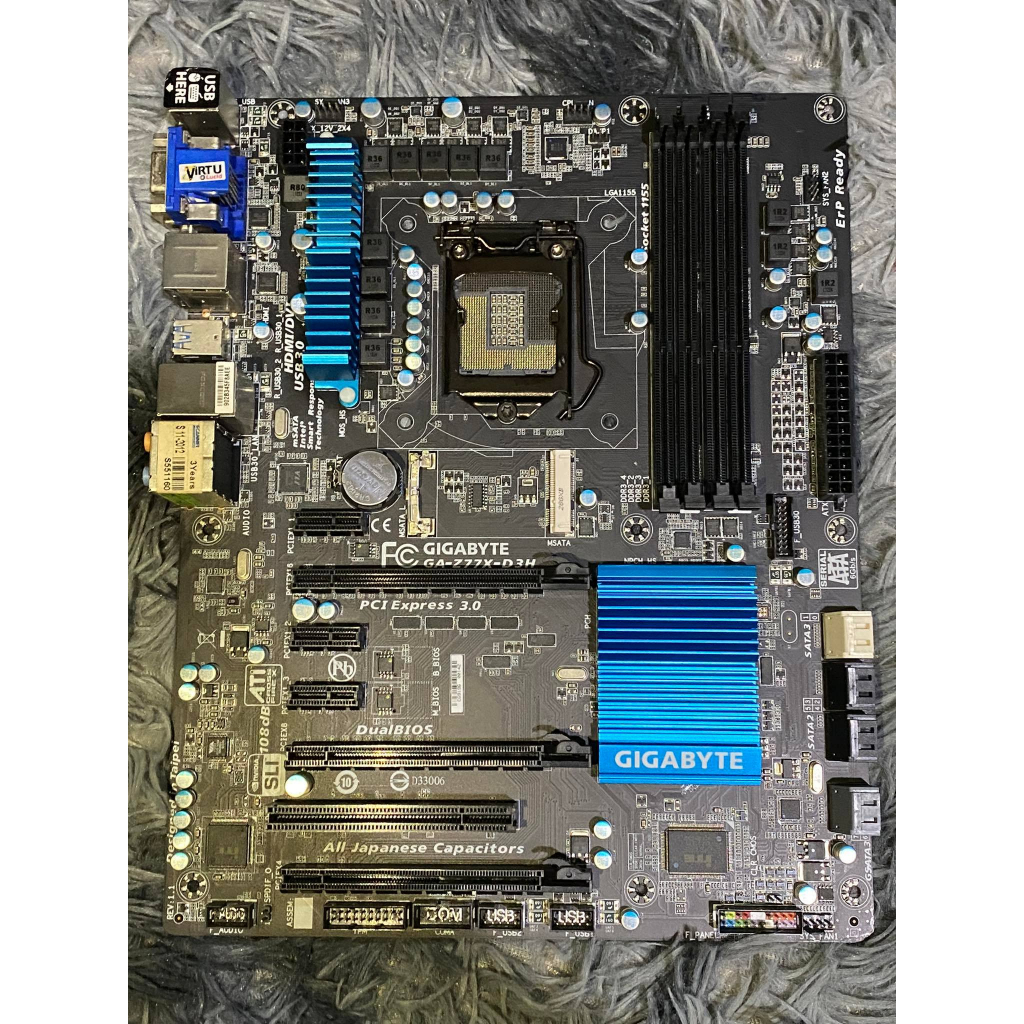 [1155]mainboard gigabyte ga-z77-d3h มือสองสภาพดี