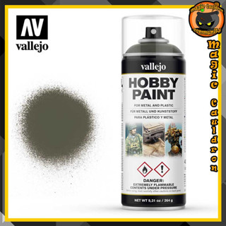 Russian Green 4BO Spray paint 400 ml. Vallejo Aerosol สีอะคริลิคสูตรน้ำ