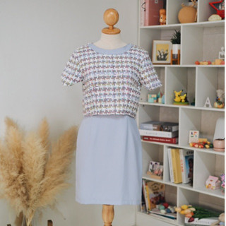 เดรสทำงาน เดรสออกงานสีเทา จากร้าน Deblossom