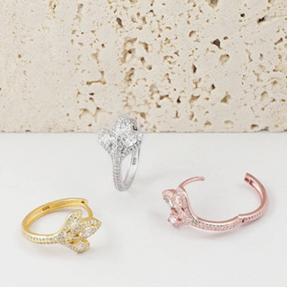 PiercingRoomByJay, Triple Marquise CZ Huggie Hoop ห่วงเพชรมาคีล้อม งินแท้