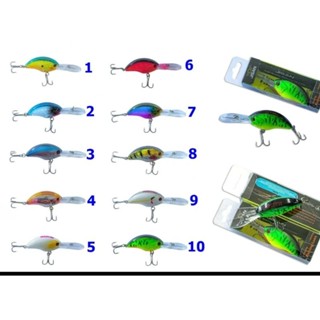 เหยื่อปลั๊กดำลึก9เซนติเมตรคละสี