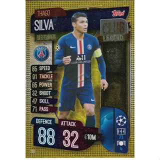 Thiago Silva (Paris Saint-Germain) 301.  Club Legend - Match Attax 2019/20 Champions League