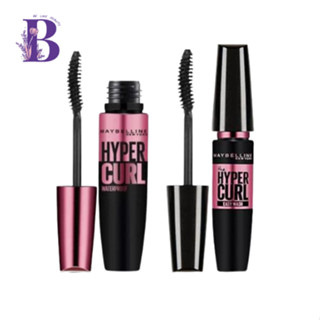 (1ชิ้น) Maybelline Hyper Curl Mascara (Waterproof / Easy Wash) เมย์เบลลีน ไฮเปอร์เคิร์ล มาสคาร่า