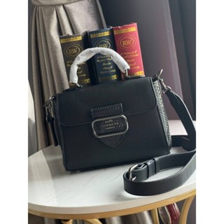 📮@2,090.-🏖🏖 SUMMER HOLYDAY SALE 9 %🏖🏖+🛒ส่งฟรี EMS🛒💯COACH MORGAN TOP HANDLE SATCHEL IN COLORBLOCK SIGNATURE CANVAS