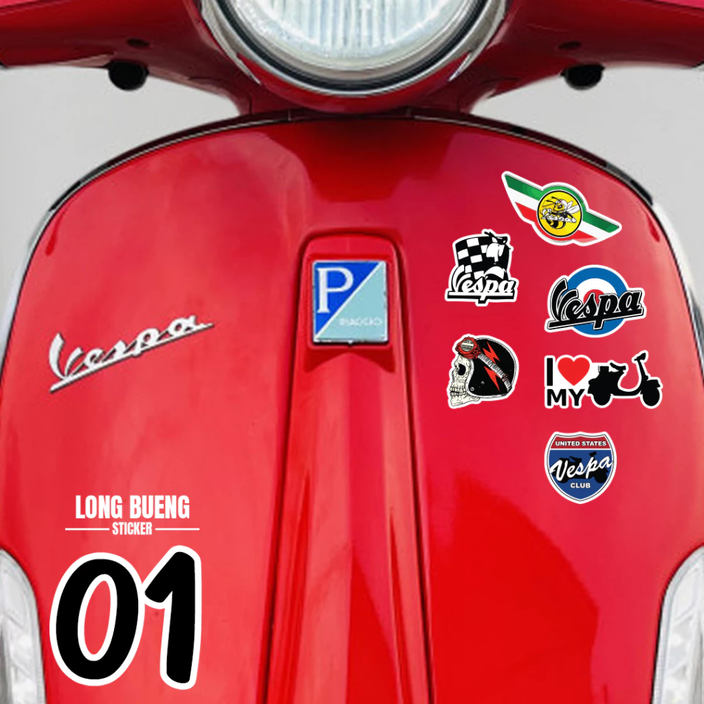 สติกเกอร์ เวสป้า vespa แต่งรถแนวๆ 6 ชิ้น thumbnail 3