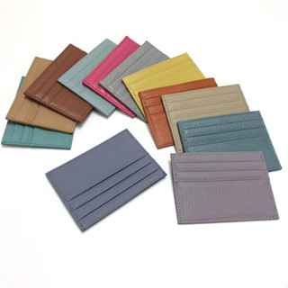 ส่งจากไทย!หนังแท้100% กระเป๋าใส่บัตรหนังแท้ งานสวย W050