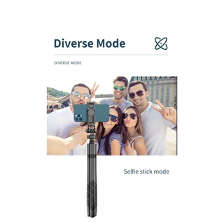 Selfie Stick L16 ไม้เซลฟี่ ยืดได้ถึง 1.53 เมตร มีรีโมทเชื่อมต่อผ่านบลูทูธ P01 ถ่ายภาพอัจฉริยะ หมุนตาม360องศา(แท้100%)