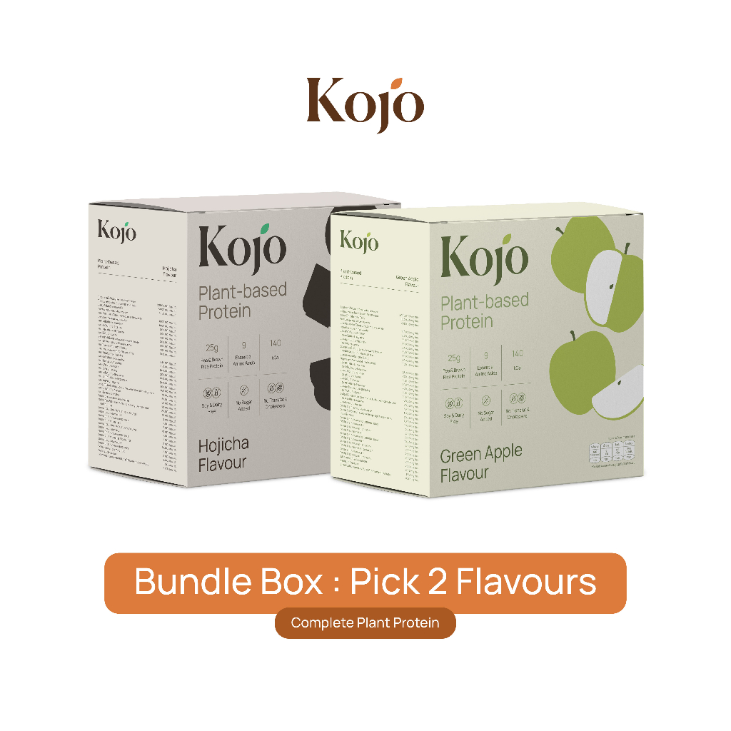 Bundle Set: 2 Boxes Kojo Plant Based Protein 2 Mixed Flavour โปรตีนจากพืช