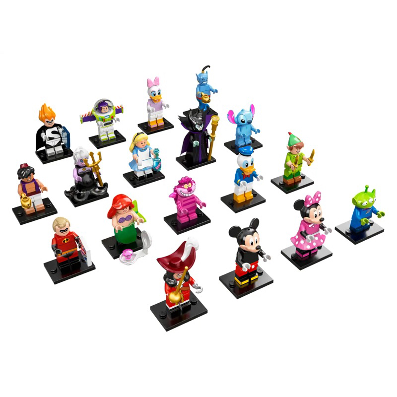 LEGO 71012 Disney Minifigures Series 1 ครบ 18 ตัว แบบกรีดซองเช็ค เลโก้ของใหม่ของแท้ 100%