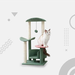 Cat tower คอนโดแมว แบบสูง 46x46x96 cm สีเขียว ST200224-10
.
คุณสมบัติ
- ใช้สำหรับเป็นที่นอนแมว และให้แมวปีนป่ายเล่น เป็น