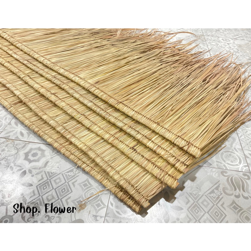 หญ้าคา หญ้าแฝก ตับหญ้าคา มุงหลังคา ความยาว155 กว้าง40,-50cm มุงฟาร์มไก่ ฟาร์มเห็ด หรือรีสอร์ท แต่งคาเฟ่ - รูปที่ 2