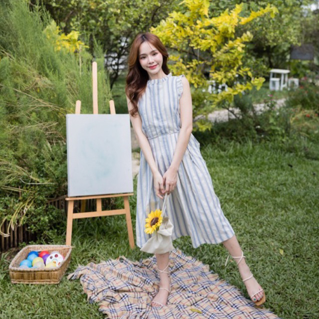 (พรี) #KATI249ꕤ   ‎⸝ ⸝ ⸝ Milada dress◞✿