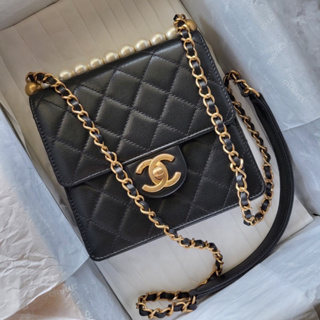 New Chanel Chic pearla small flap bag goatskin  GHW H29 Fullset   🔥🔥🔥🔥  📌📌📌