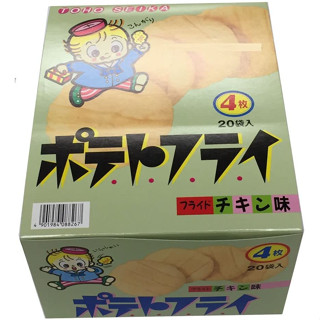 Toho มันฝรั่งทอด รสไก่ทอด 4 ชิ้น (11 กรัม) X 20 ชิ้น ส่งตรงจากญี่ปุ่น