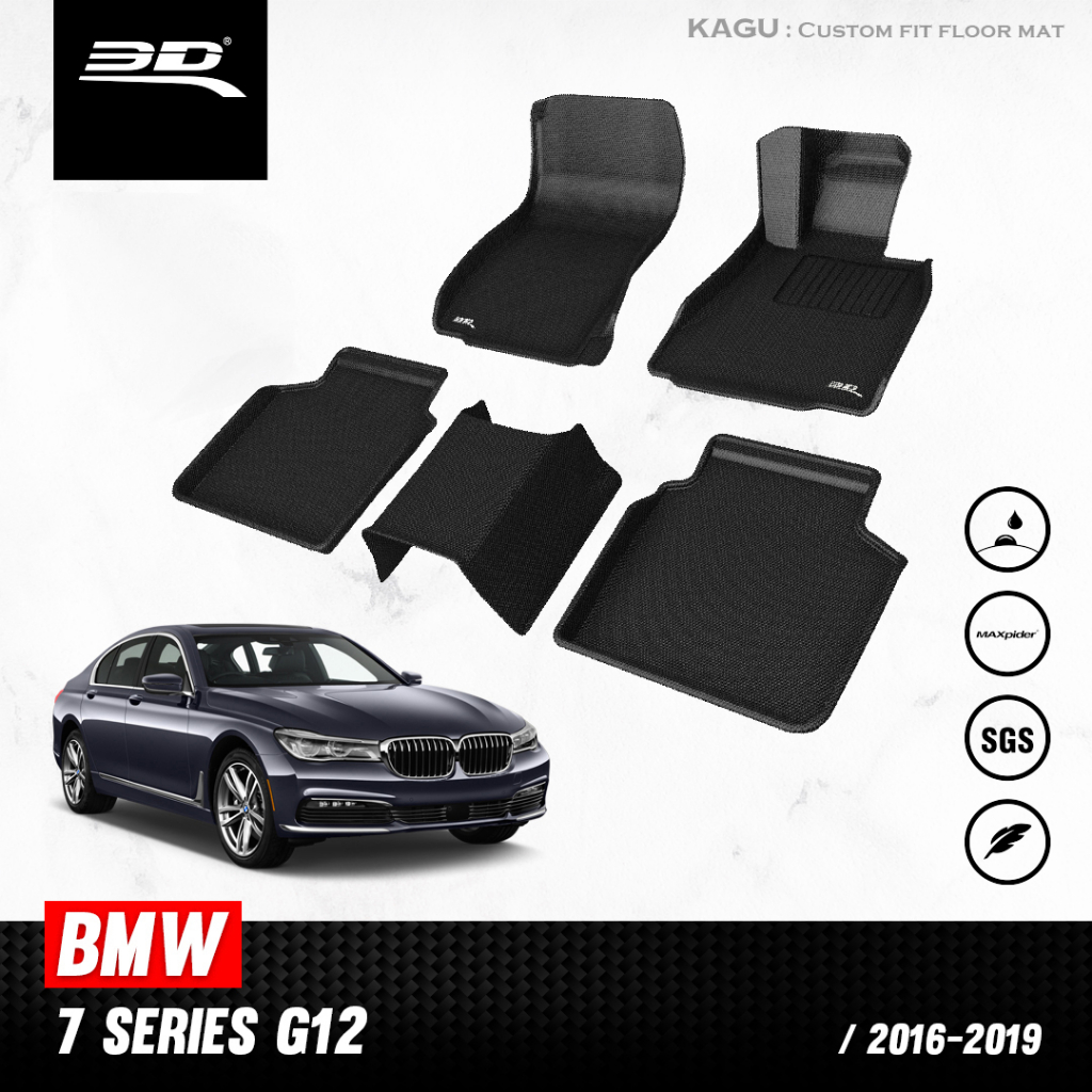 BMW 7 SERIES 730Ld/740Le (G12) ปี 2016 2017 2018 2019 พรมปูพื้นรถยนต์ 3D