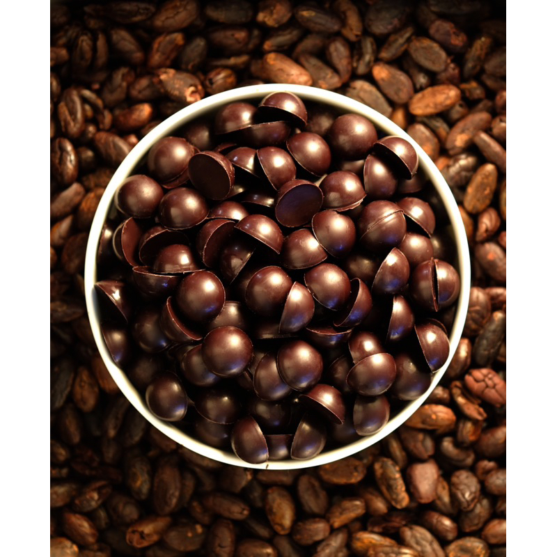 Organic โกโก้แมส Cocoa Mass Dark Chocolate สำหรับชงดื่ม ขนาด 250g. ไม่เปรี้ยวแน่นอนTaste note:Nutty>floral>fruityปลาย