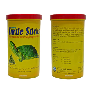 Classica Fancy Turtle Sticks 1100ml./420 g.(อาหารเต่าน้ำ และสัตว์ครึ่งบกครึ่งน้ำ มีวิตามินและแร่ธาตุ โตไว แข็งแรง)
