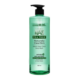 TEA TREE - Mild&amp;Deep Clean Boday Wash (500ml.) ผลิตภัณฑ์ทำความสะอาดผิวกาย