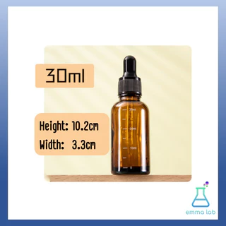 ขวดหยดสีชา ขวดหยดมีสะเกล ขวดดรอปเปอร์ glass dropper bottles 10ml,20ml,30ml,50ml,100ml