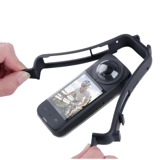 เคส พลาสติก สำหรับ INSTA360 X3 มีช่องHotShoe 2 ช่อง PLASTIC Protective Case เฟรม Frame