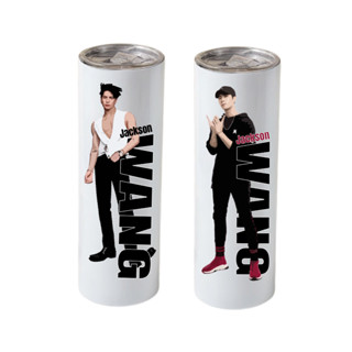 Jackson Wang แก้วน้ำแฟนคลับ Team Wang ทรงกระบอกเก็บความเย็น สแตนเลส ขนาด 600 ml