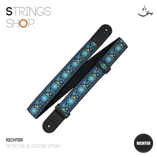 สายสะพาย Richter Retro Blue Guitar Strap (1774)