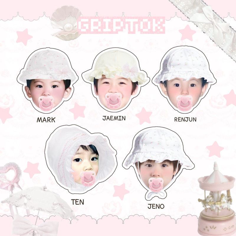 (สั่งทำรูปอื่นได้)Mini Griptok baby nct ที่ติดโทรศัพท์nct สั่งทำได้